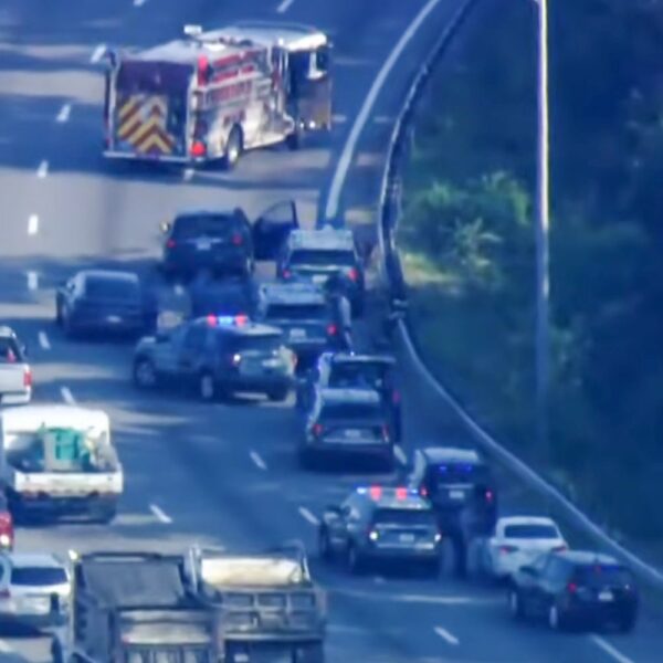 Armed Man Holds Pregnant Woman Hostage While Hitting 8 Cars on the Highway During Rush Hour Car Chase, Police Say