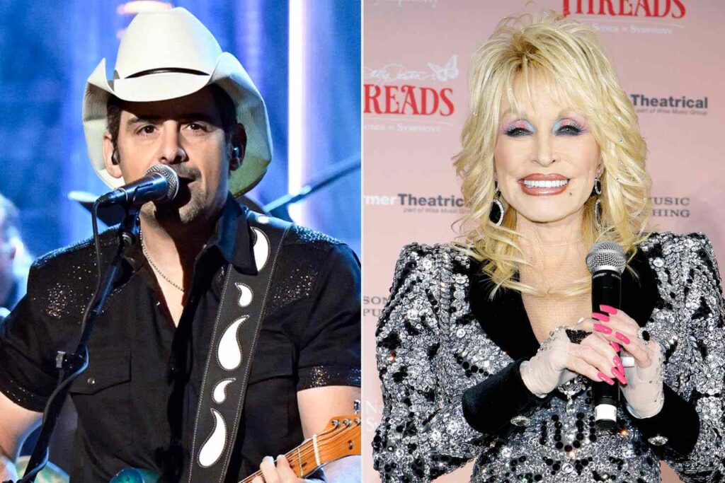 Brad Paisley Gets Choked Up Performing His Dolly Parton Duet 2 Days After Her Death: ‘Never Thought It Would Be About Her’