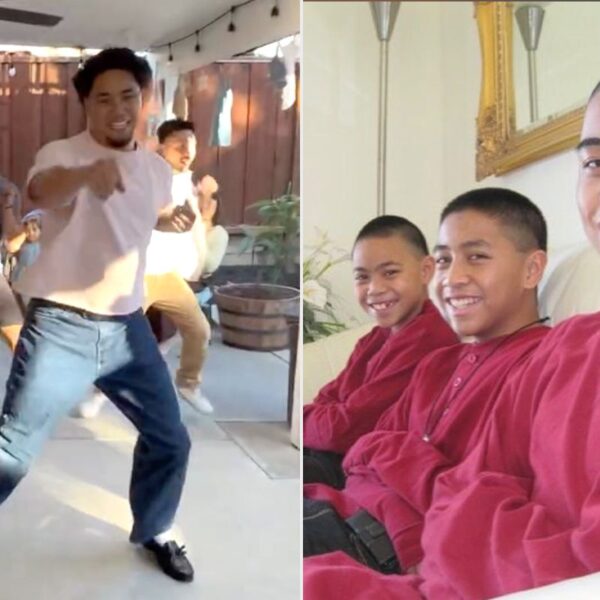 Husband Enlists His 2 Brothers to Surprise His Pregnant Wife at Baby Shower with an Epic Choreographed Dance (Exclusive)