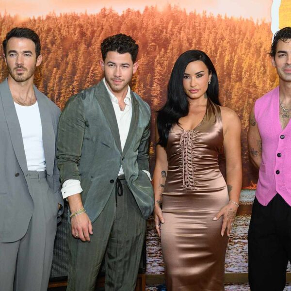 Demi Lovato Reunites with Jonas Brothers at L.A. Premiere of “Camp Rock 3”