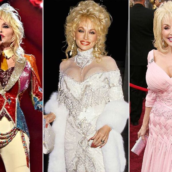 Dolly Parton’s Most Dazzling Style Moments, from Rhinestoned Pants and Fringe to Over-the-Top Gowns