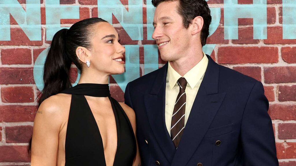 Dua Lipa and Callum Turner Make First Red Carpet Appearance as a Married Couple at “One Night Only” Premiere