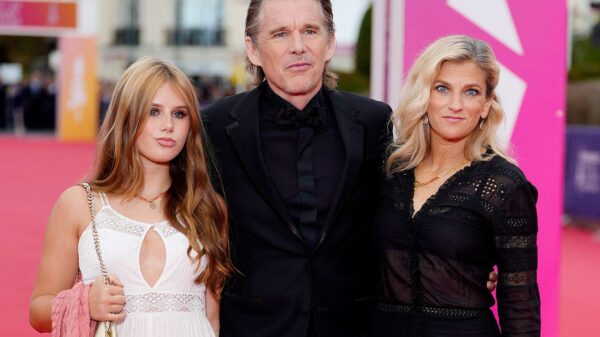 Ethan Hawke Steps Out at Deauville Film Festival with Wife Ryan and Daughter Indiana