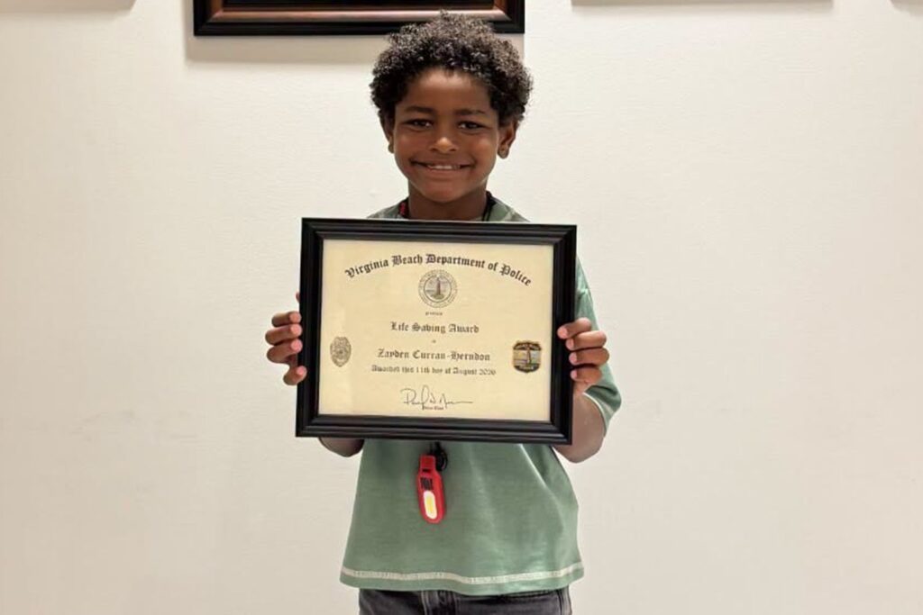 ‘Heroic’ 7-Year-Old Boy Honored by Police for Staying Calm and Calling 911 When Mom Suffered Seizure