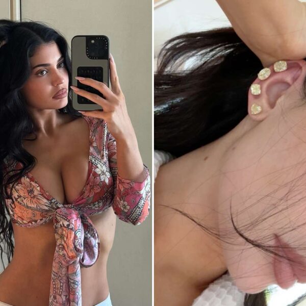 Kylie Jenner Dazzles with 4 Massive Yellow Gold Studs on Each Ear as She Embraces the Stacked Earrings Trend