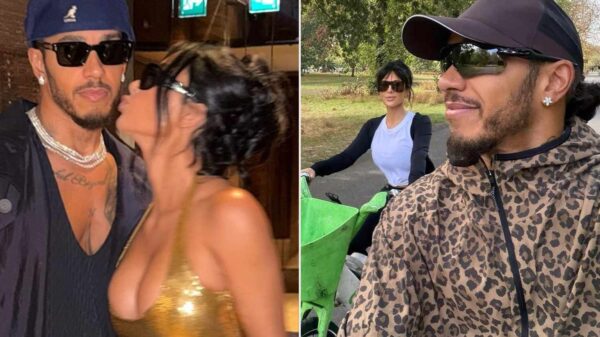 Lewis Hamilton Shares Photos of Elaborate Date Nights with Kim Kardashian, from Outdoor Movie Night to Champagne on a Sunset Cruise