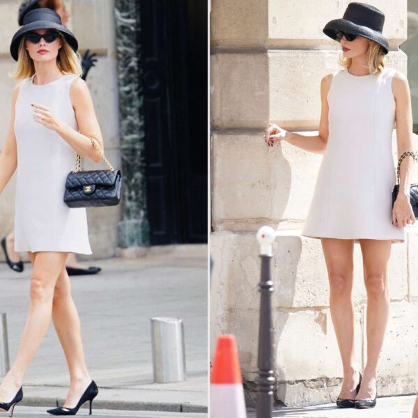 Margot Robbie’s A-Line Dress Looks Like This Style That a Petite 60-Year-Old Shopper Says ‘Flatters’ Their Frame