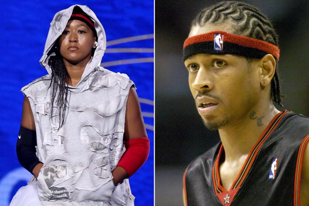Naomi Osaka Sports Allen Iverson-Inspired Outfit at US Open for Her First Look Styled by Image Architect Law Roach