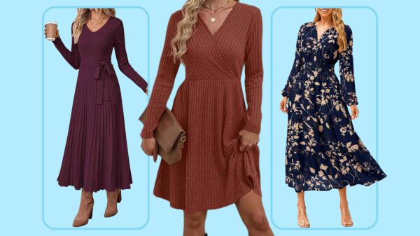 These Long-Sleeve Dresses Are the Ultimate Shortcut for Creating Cozy Fall Outfits with Just One Piece — from $11