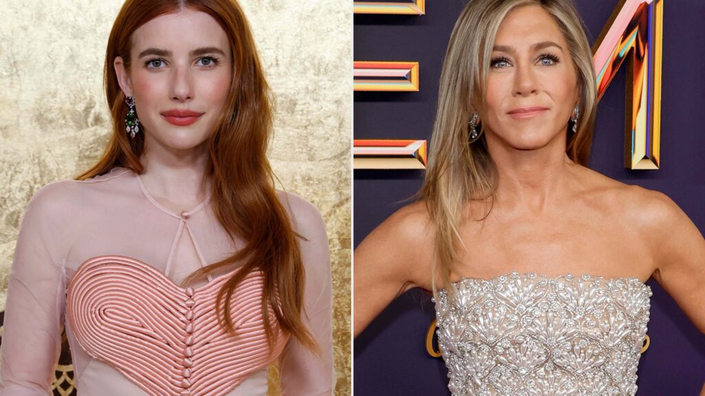 Emma Roberts, 35, Wore the Leg-Lengthening Jeans Style Jennifer Aniston, 57, Has Relied on for Decades