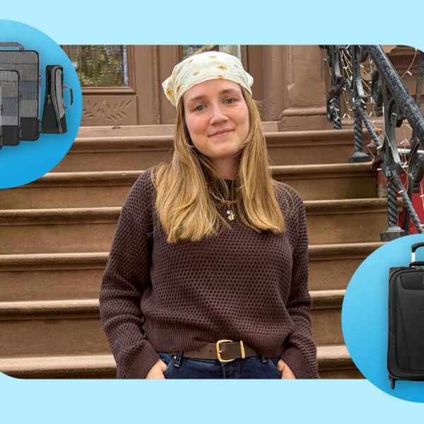 My Mom’s 40+ Years of Travel Experience Taught Me How to Pack a Suitcase with 5 Fall Sweaters — and Have Extra Room