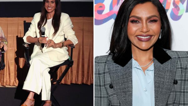 Meghan Markle’s Monochromatic Look Relies on a Mindy Kaling-Worn Shirt Style — Shoppers Say It ‘Feels Like a Cloud’