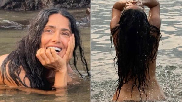 Salma Hayek Goes Skinny Dipping to Celebrate 60th Birthday
