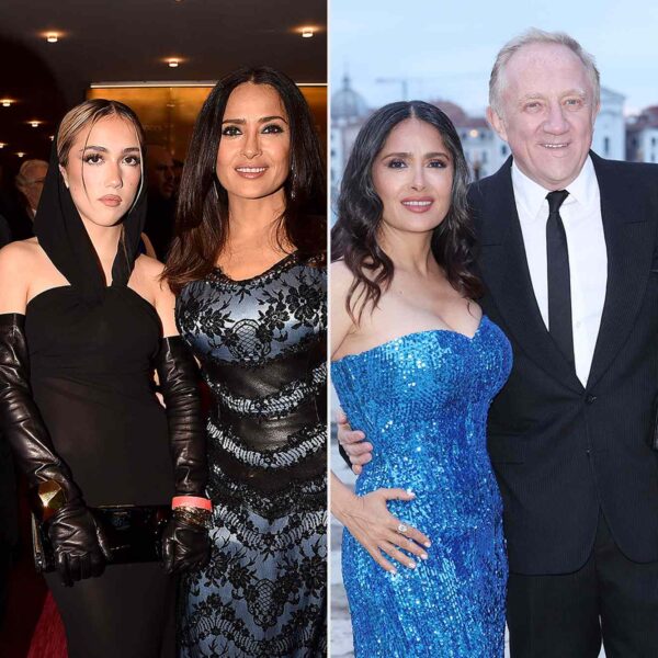 See 10 Photos of Salma Hayek with Her Blended Family as She Welcomes First Grandchild