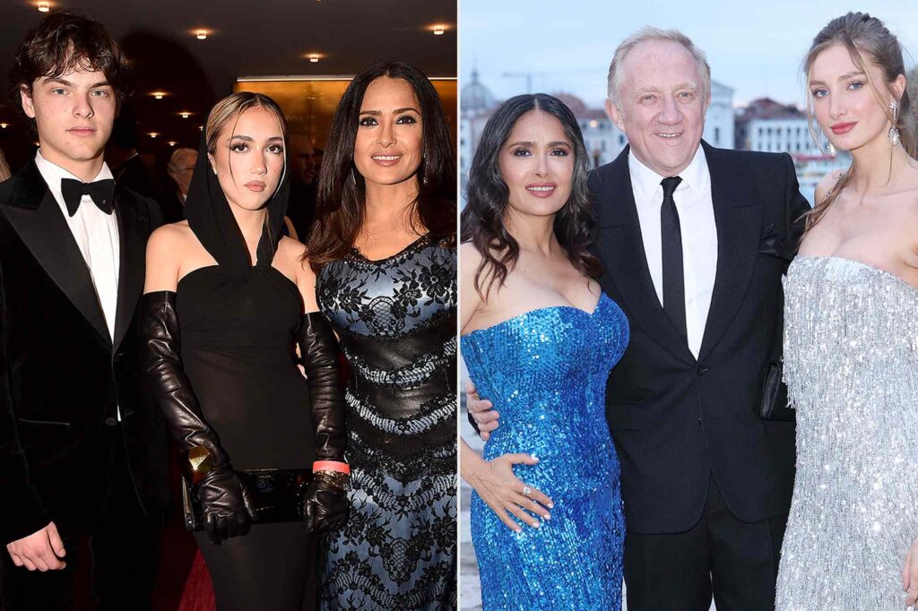 See 10 Photos of Salma Hayek with Her Blended Family as She Welcomes First Grandchild