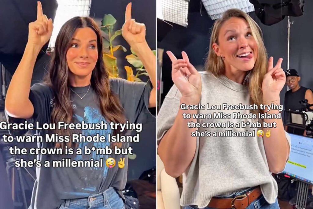 Sandra Bullock and Kylie Kelce Recreate “Miss Congeniality” Scene But with a Millennial Spin