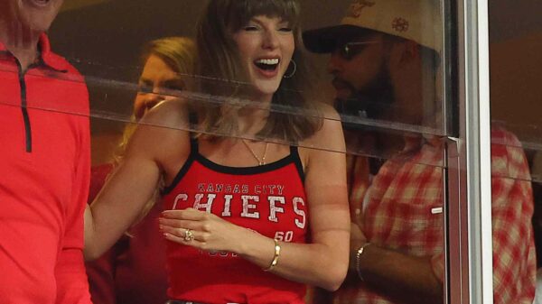 Taylor Swift Sports $40 Tank Top from Pal Erin Andrews’ Clothing Line While Watching Travis Kelce’s Chiefs Game