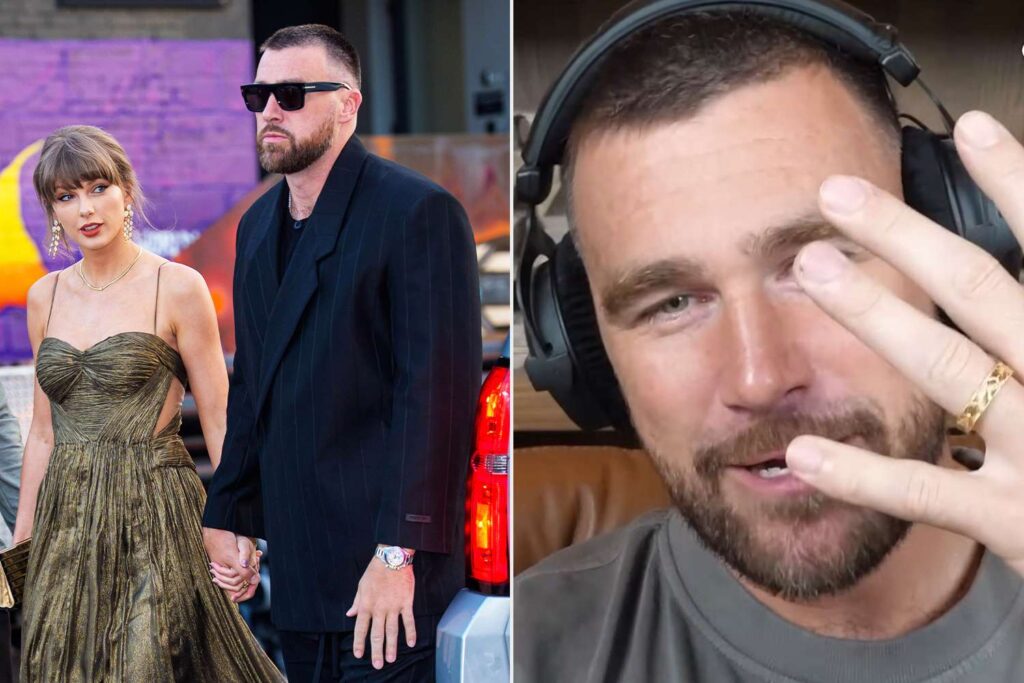 Travis Kelce Flashes His Intricate Gold Wedding Ring in First Post-Wedding Podcast Appearance