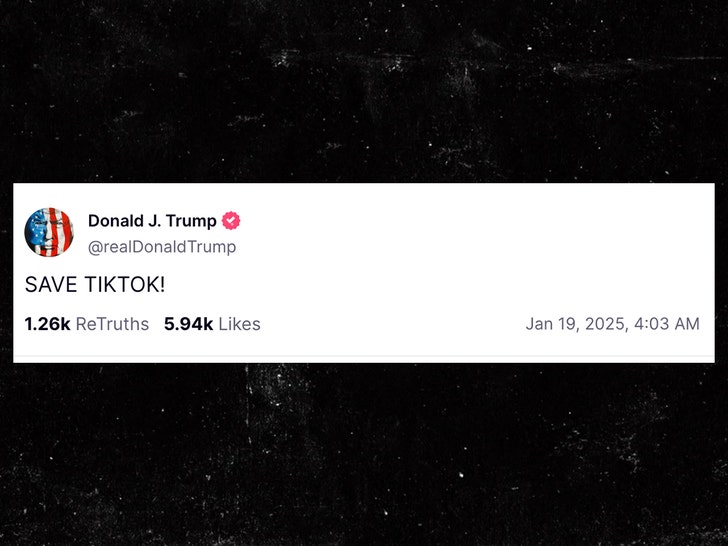 donald trump save tiktok truthsocial