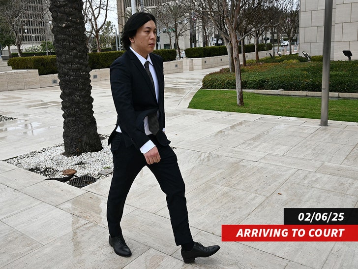 ippei mizuhara arriving to court