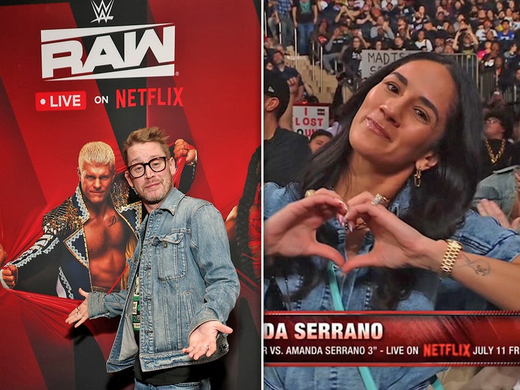 Macaulay Culkin amanda serrano split sub getty netflix composite