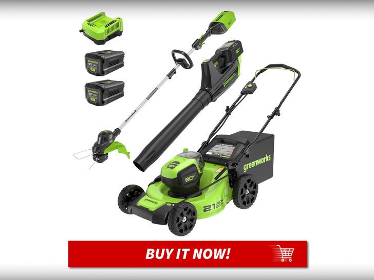 Greenworks-Lawn-Mower,-Leaf-Blower-and-String-Trimmer-Set-MAIN