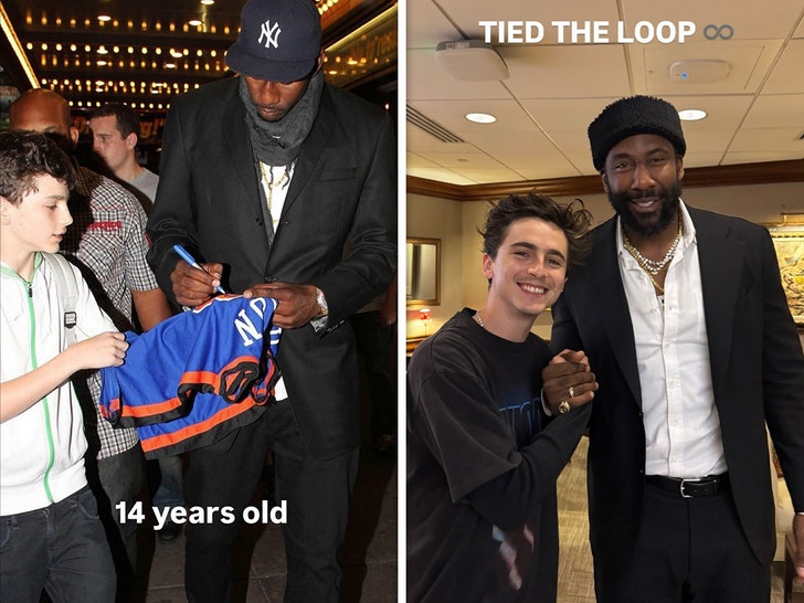 Timothee Chalamet and Amare Stoudemire insta 1