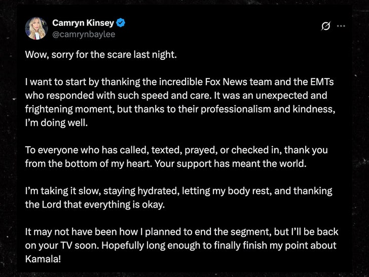 camryn kinsey health update tweet sub