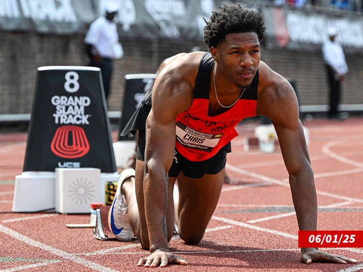 US sprinter chris robinson getty