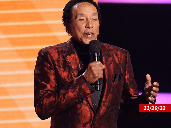 Smokey Robinson performing getty