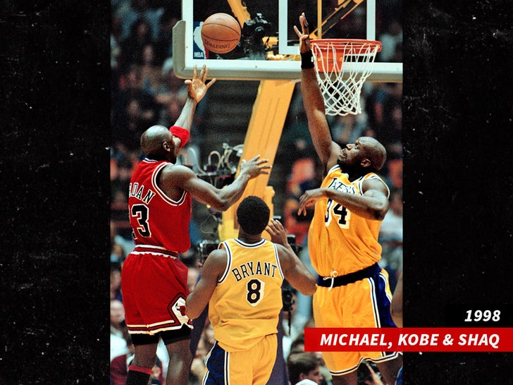 kobe bryant shaquille o’neal michael jordan sub getty swipe