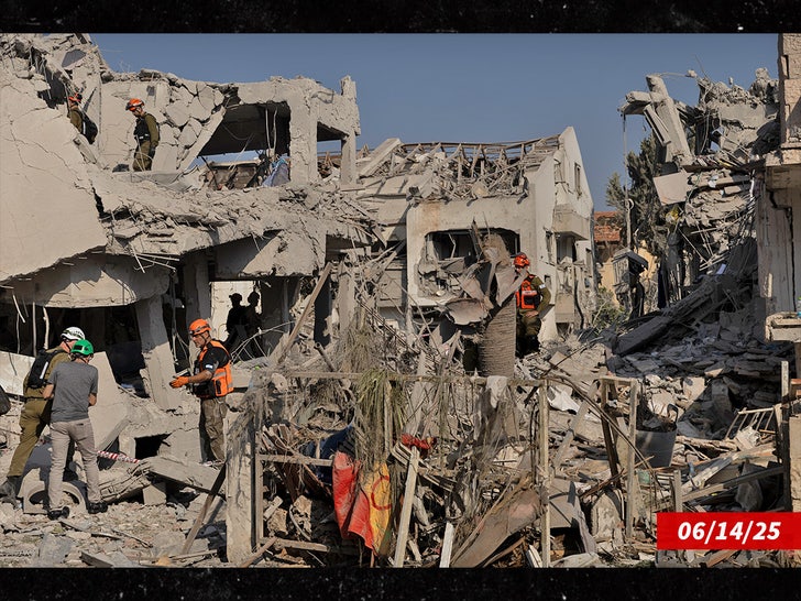 Iran Launches A Retaliatory Missile Strike At Tel Aviv sub getty swipe 3