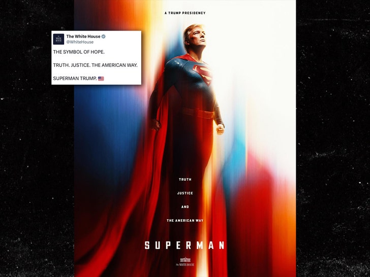 donald trump as superman white house x 1