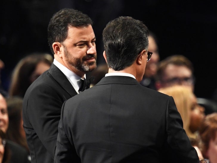 Jimmy Kimmel and Stephen Colbert
