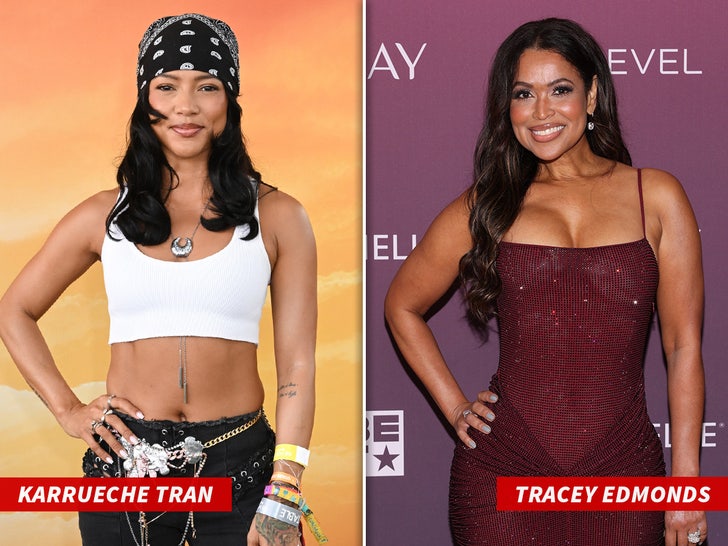 tracey edmonds karrueche tran sub split getty swipe