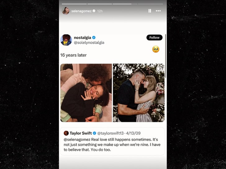 selena gomez taylor swift travis kelce insta 2