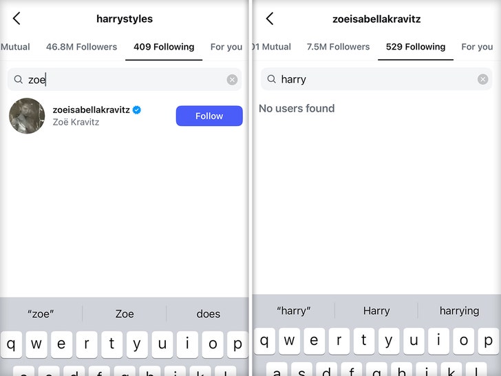 zoey kravitz and harry styles instagram 1