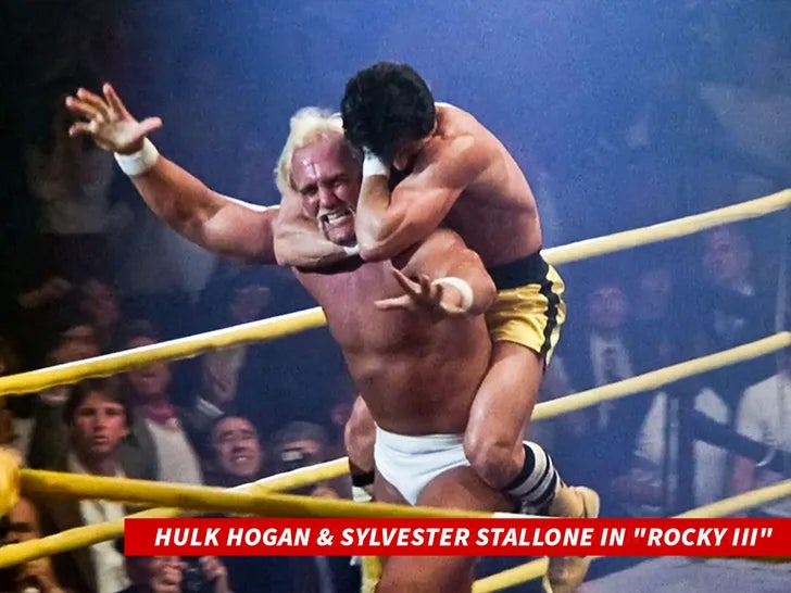 Hulk Hogan & Sylvester Stallone in 