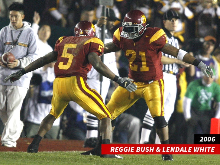 Reggie Bush LenDale White sub getty swipe