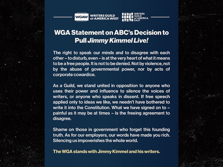 wga statement jimmy kimmel insta 1