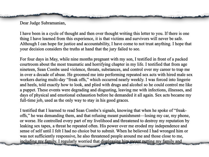 cassie letter 1