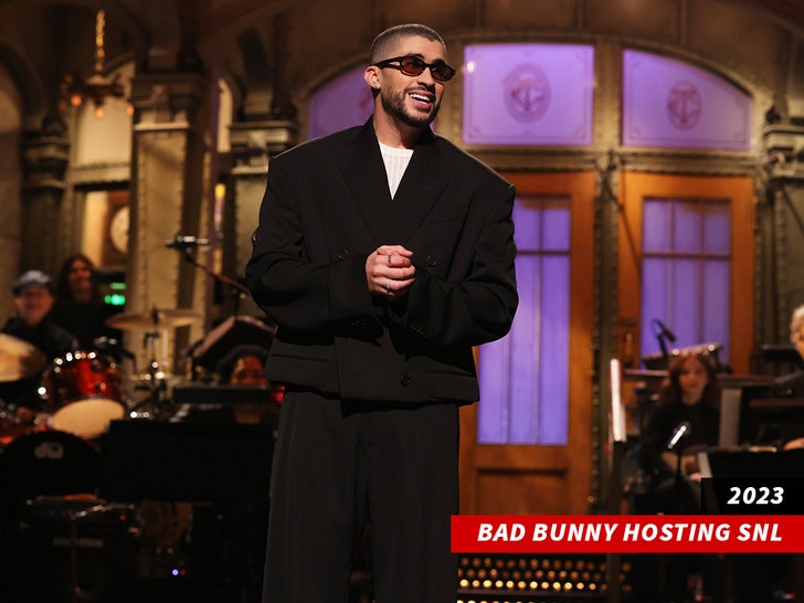 Bad Bunny hosting SNL getty 1