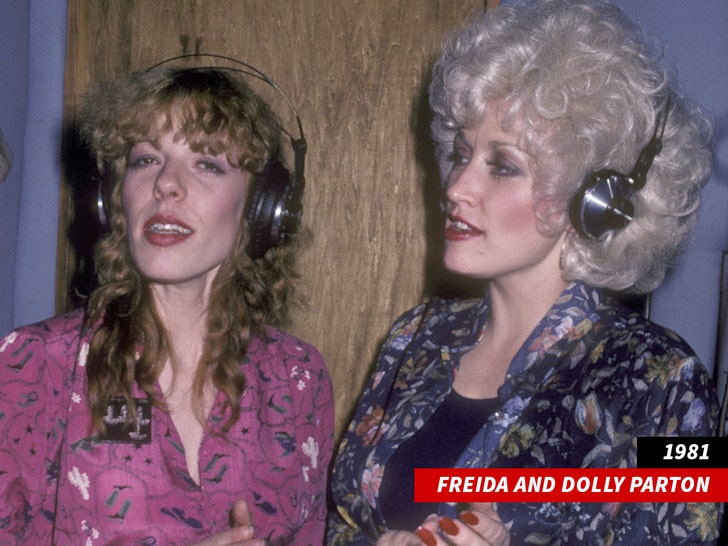 freida parton and dolly parton getty 