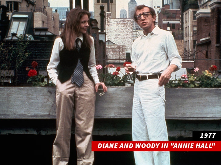 Diane Keaton and Woody Allen in Annie Hall getty 1