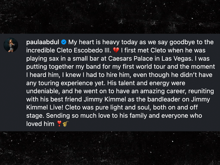 paula abdul Cleto Escobedo sub instagram