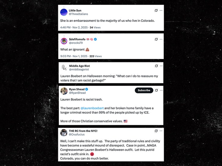 Lauren Boebert halloween costume handout reaction x