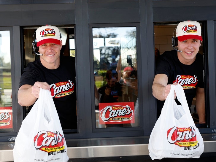 Christian And Luke McCaffrey At Raising Cane's 1