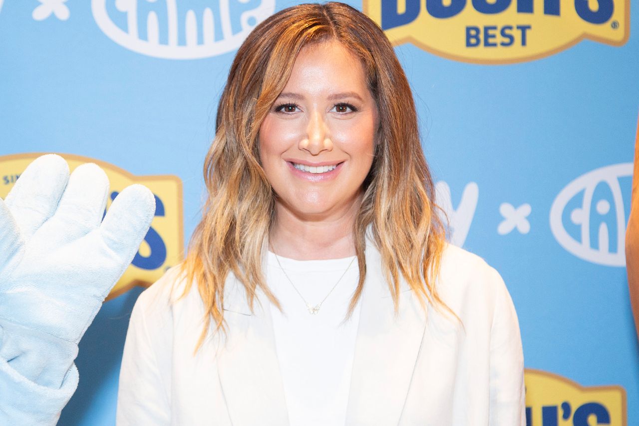 Ashley Tisdale attends the Bluey Baked Beans Campaign Kickoff on May 14, 2025 in New York City. Ashley Tisdale in May 2025 Santiago Felipe/Getty