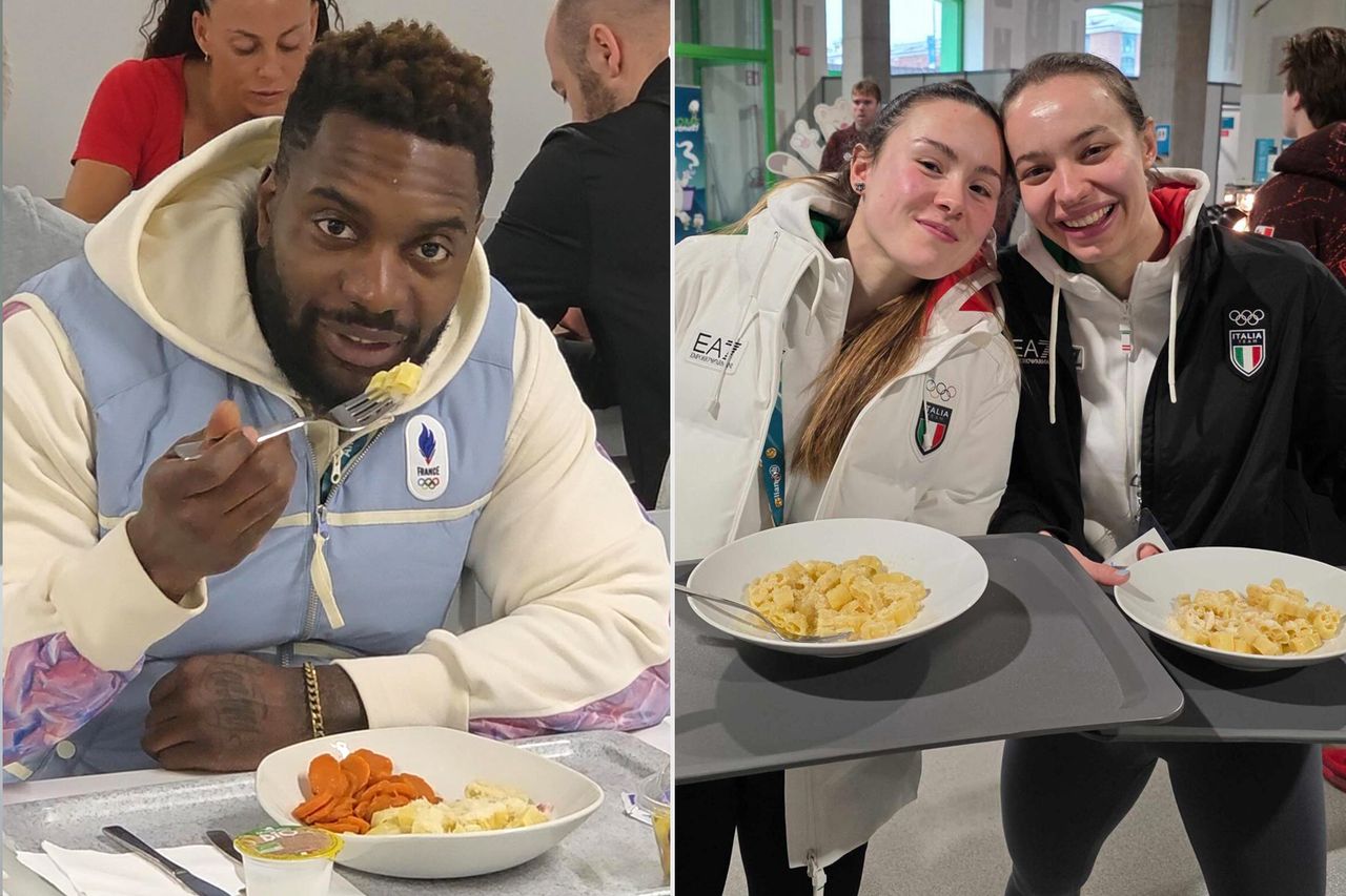 Athletes were served the festive-shaped noodles on Feb. 11 Olympics/Instagram