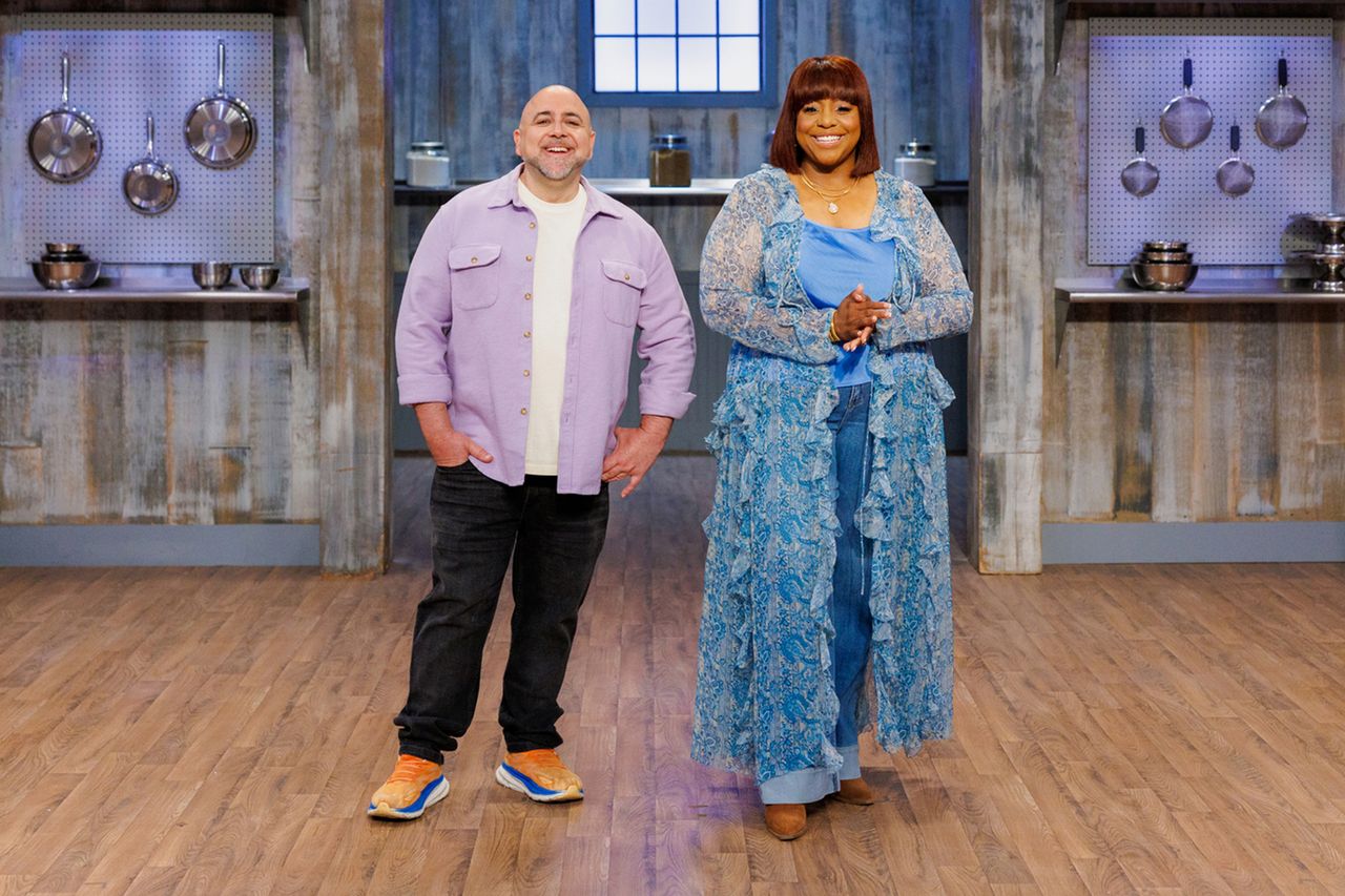 Hosts Duff Goldman and Kardea Brown, portrait, as seen on Baking Championship: Next Gen, Season 1. Hosts Duff Goldman and Kardea Brown, portrait, as seen on Baking Championship: Next Gen, Season 1. Food Network